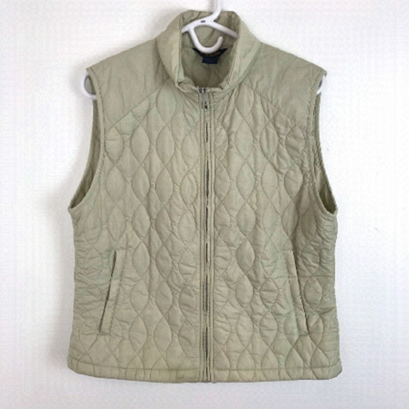 Woolrich Quilted Beige Vest - Picture 1 of 7